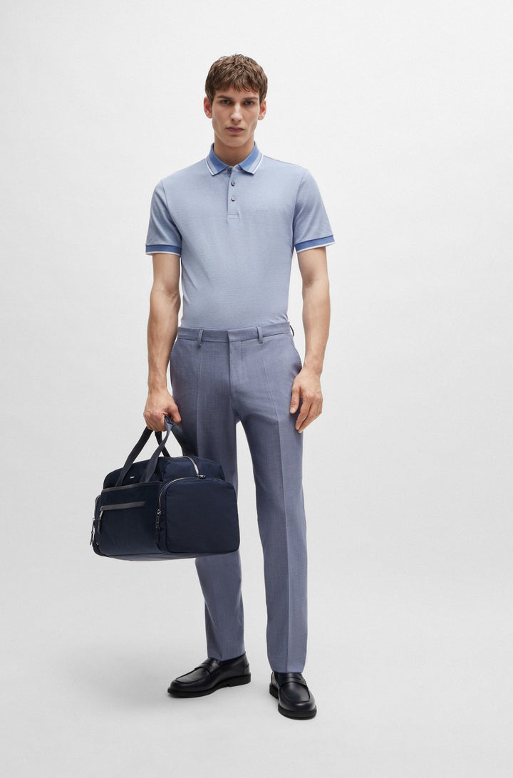 BOSS Polos Regular Fit in Cotton - H-PROUT 141 10262902 01-50521116- Concorde Fashion#color_blue-490
