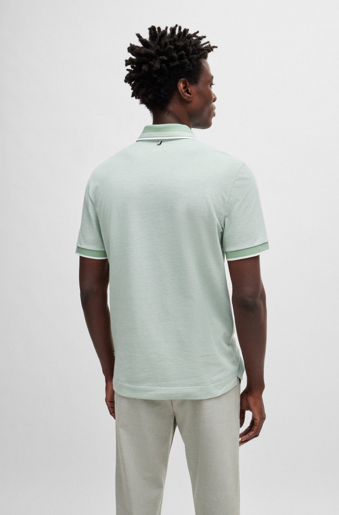 BOSS Polos Regular Fit in Cotton - H-PROUT 141 10262902 01-50521116- Concorde Fashion#color_green-373
