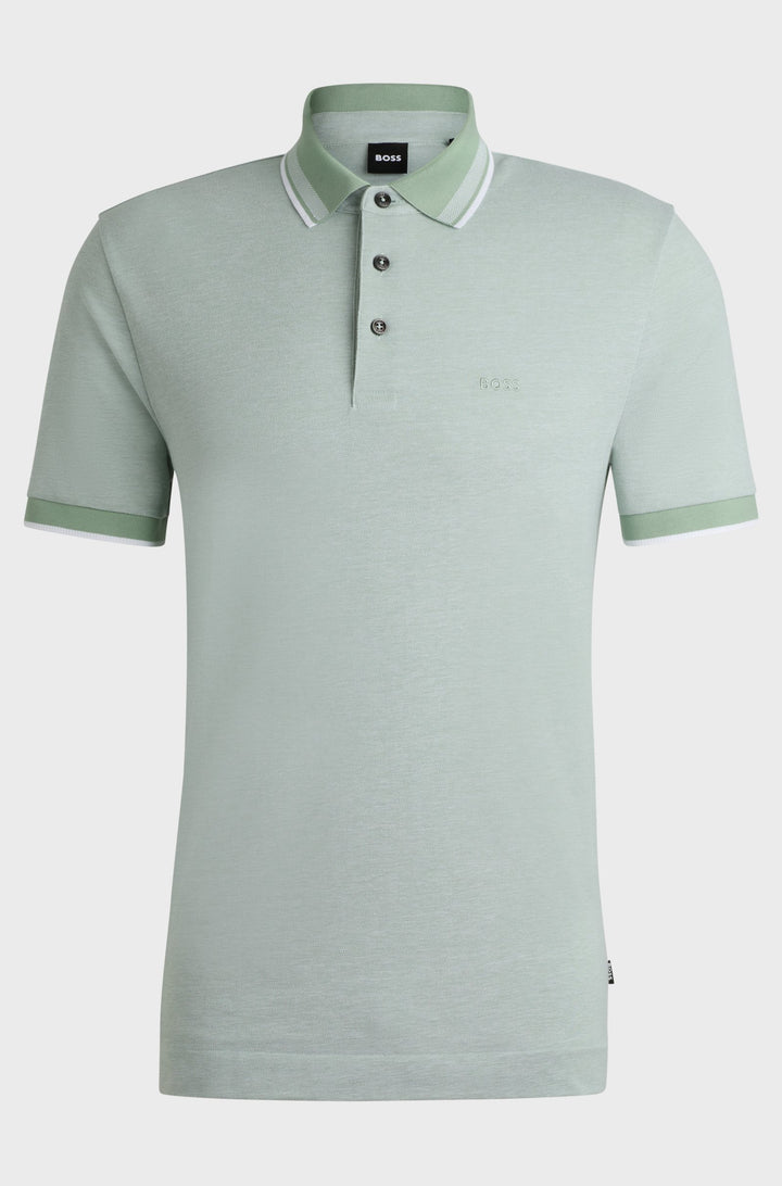 BOSS Polos Regular Fit in Cotton - H-PROUT 141 10262902 01-50521116- Concorde Fashion#color_green-373