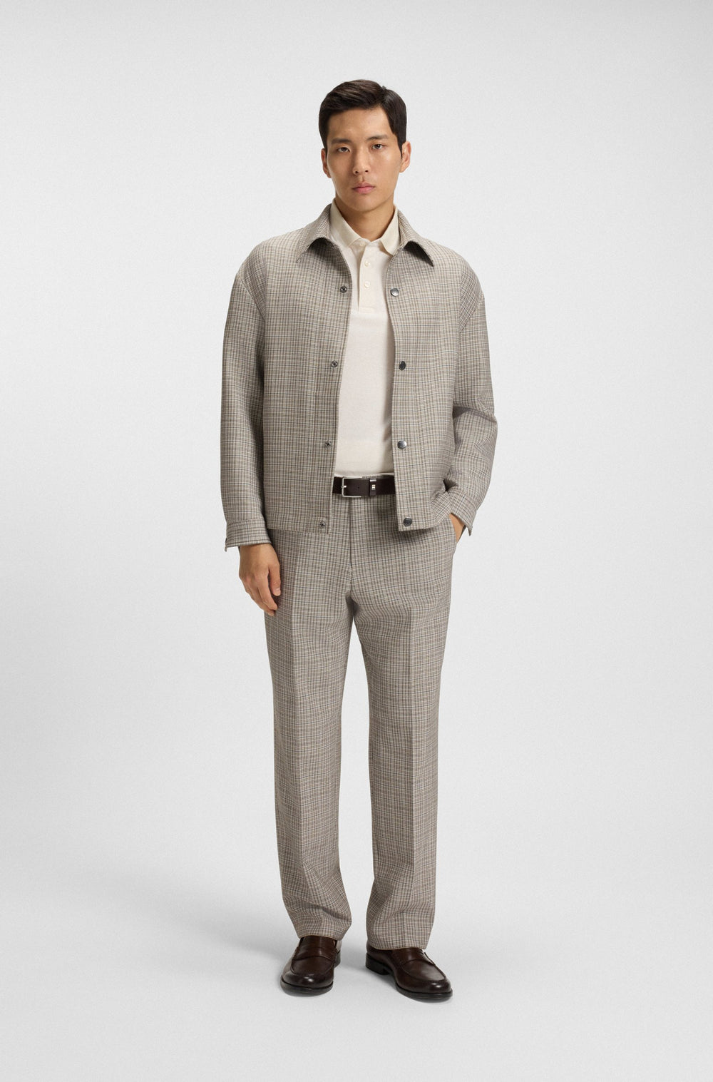 BOSS Polos Regular Fit in Cotton - H-PROUT 141 10262902 01-50521116- Concorde Fashion#color_white-131