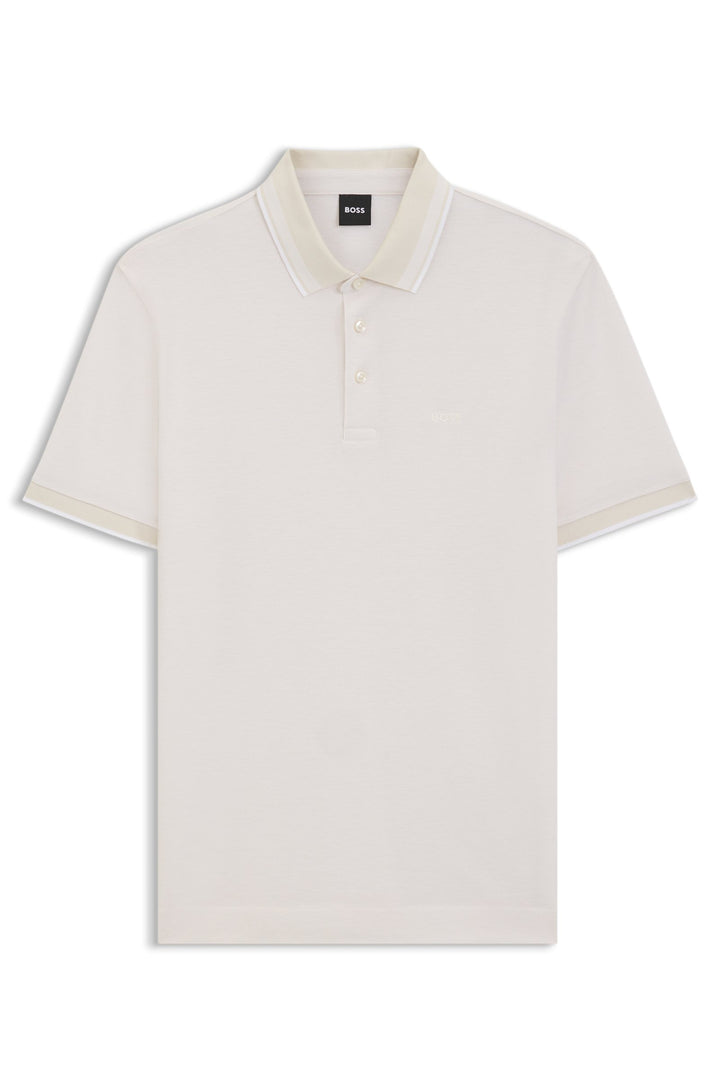 BOSS Polos Regular Fit in Cotton - H-PROUT 141 10262902 01-50521116- Concorde Fashion#color_white-131