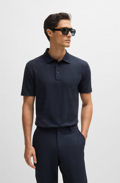 BOSS Polos Slim Fit in Wool Mix - P-PITTON 62 10262903 01-50518767- Concorde Fashion#color_navy-404