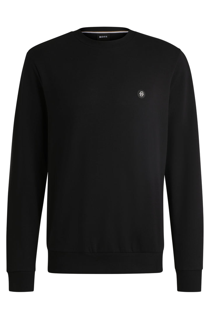 BOSS Sweatshirts Regular Fit in Cotton Mix - C-SHARPE 01 10262912 01-50520302- Concorde Fashion#color_black-001