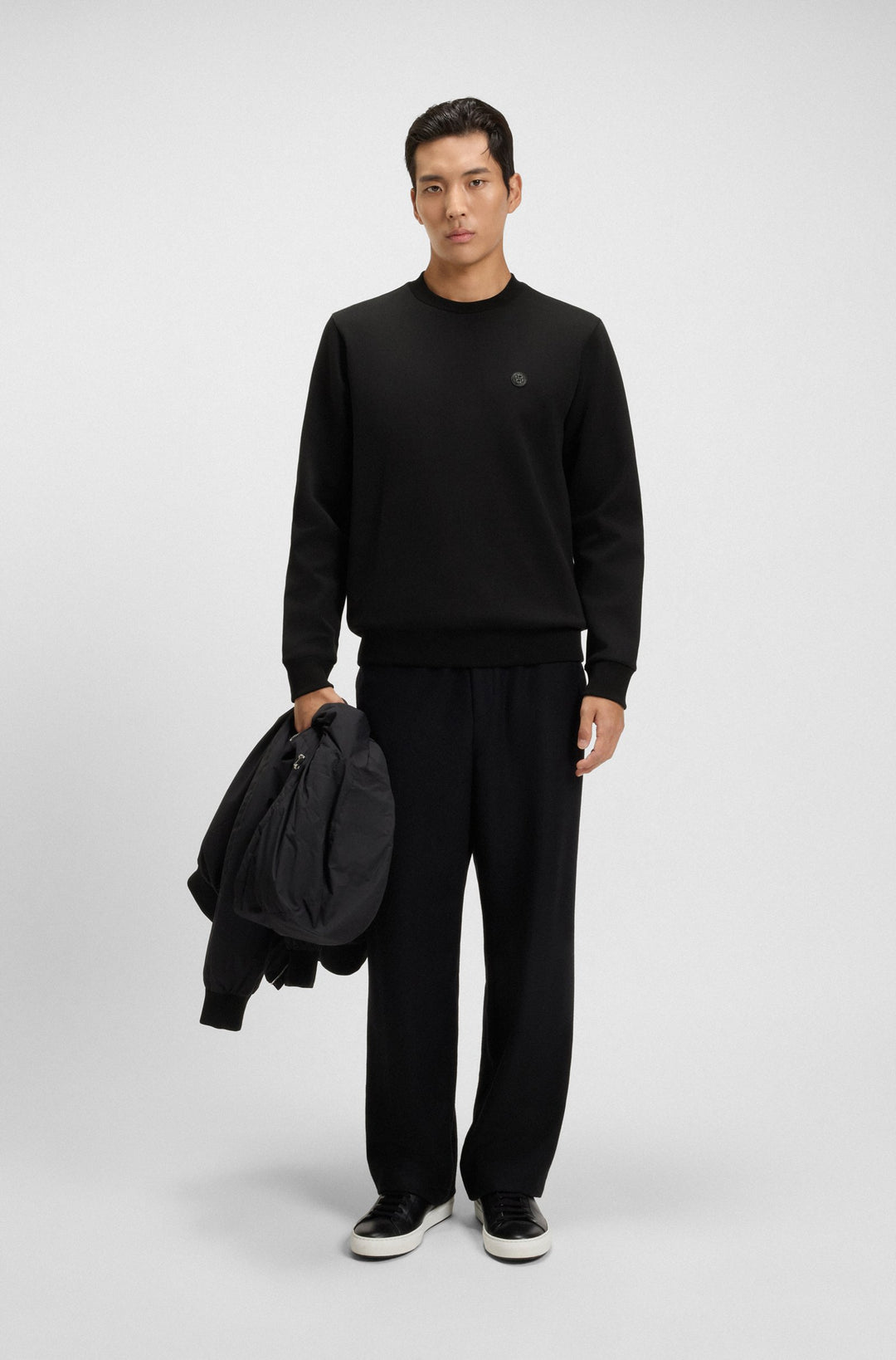 BOSS Sweatshirts Regular Fit in Cotton Mix - C-SHARPE 01 10262912 01-50520302- Concorde Fashion#color_black-002