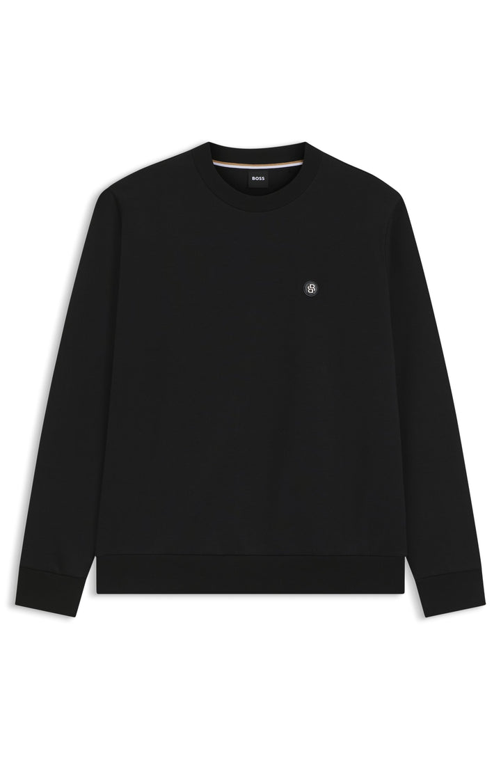 BOSS Sweatshirts Regular Fit in Cotton Mix - C-SHARPE 01 10262912 01-50520302- Concorde Fashion#color_black-002