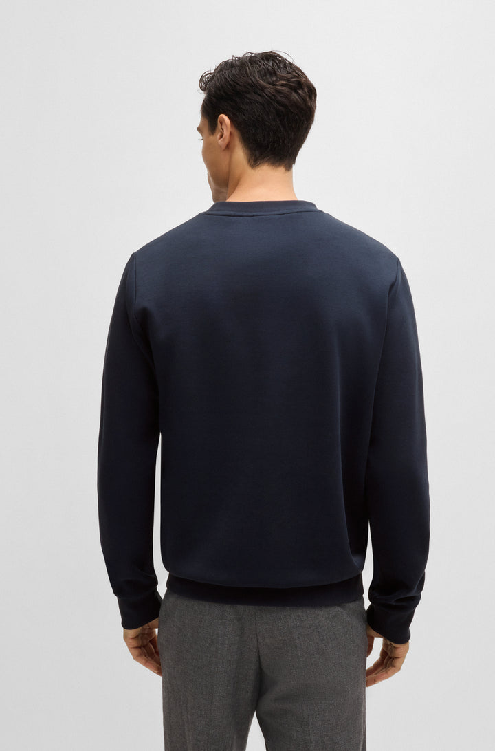 BOSS Sweatshirts Regular Fit in Cotton Mix - C-SHARPE 01 10262912 01-50520302- Concorde Fashion#color_navy-404
