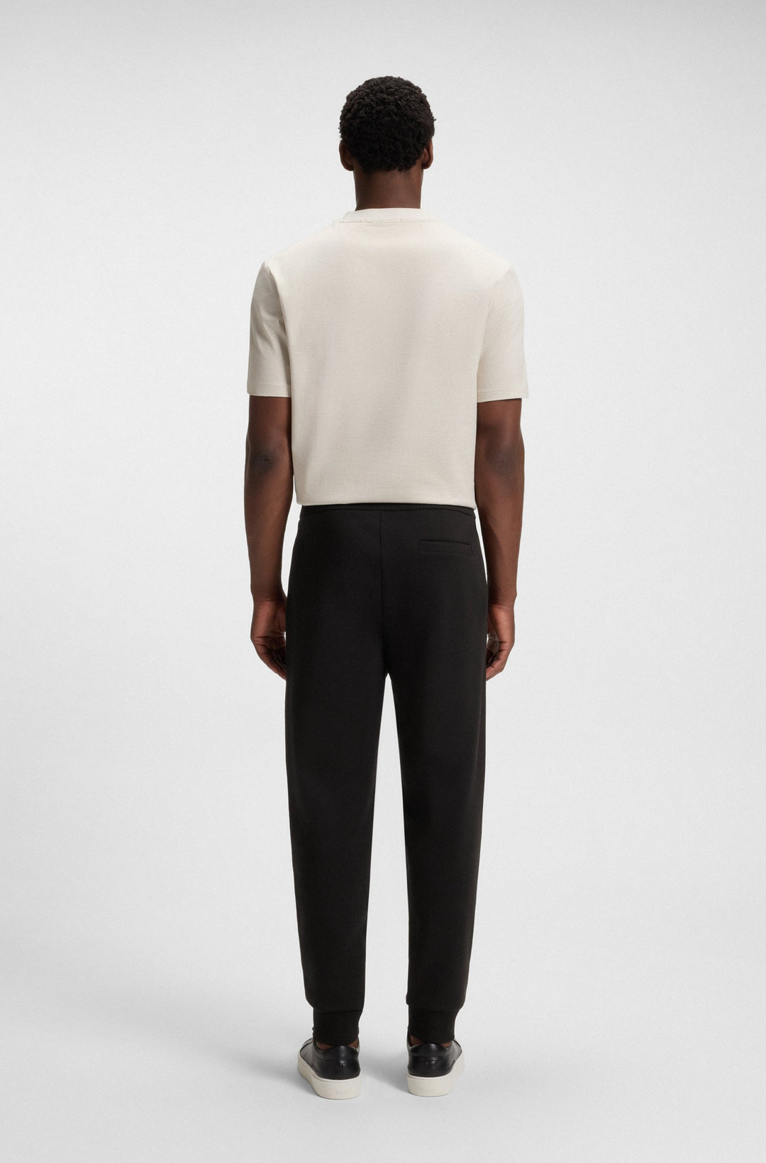 BOSS Jogging Pants Regular Fit in Cotton Mix - C-LOCSIN 01 10262912 01-50520322- Concorde Fashion#color_black-002