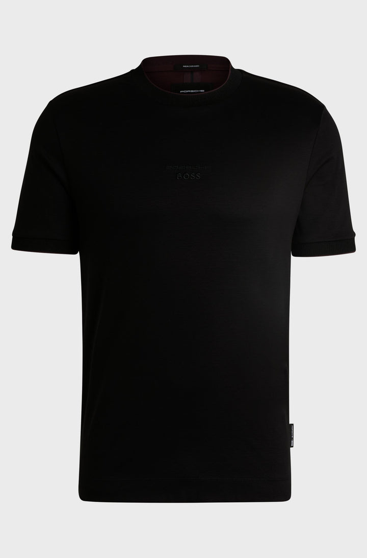 BOSS T-Shirts Regular Fit in Cotton - H-THOMPSON 40_PS 10262914 01-50518631- Concorde Fashion#color_black-001