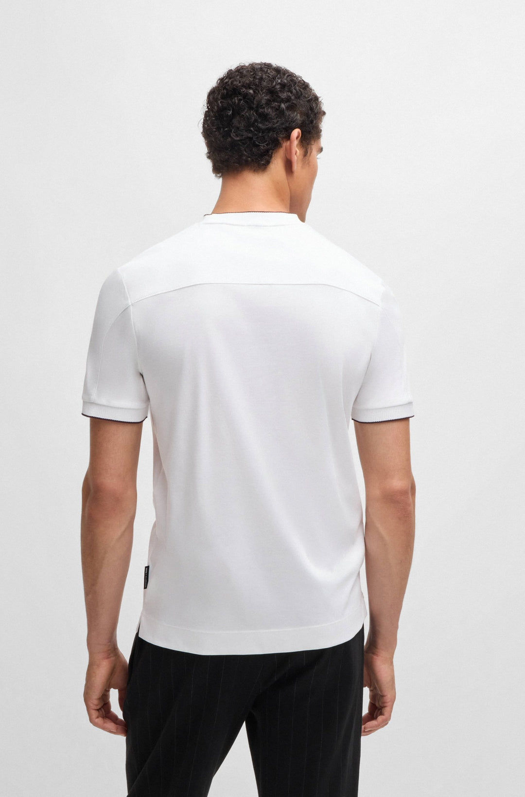 BOSS T-Shirts Regular Fit in Cotton - H-THOMPSON 40_PS 10262914 01-50518631- Concorde Fashion#color_white-100