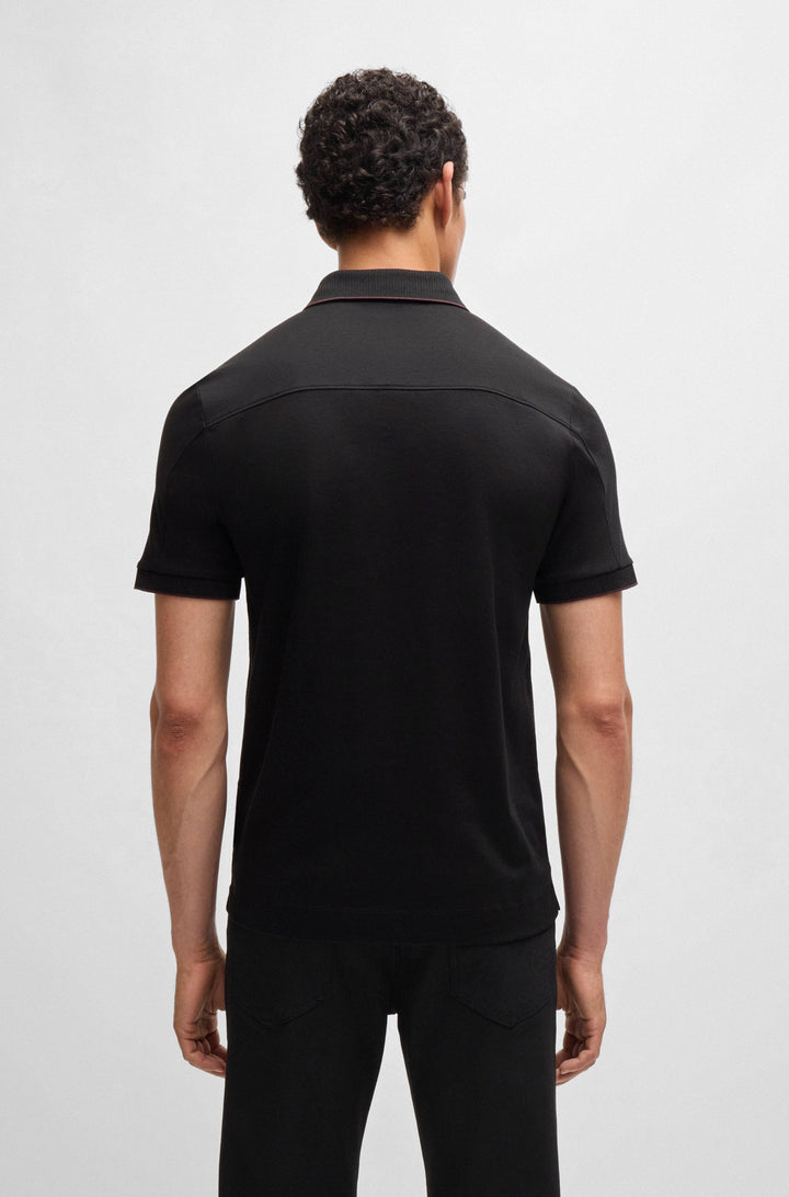 BOSS Polos Regular Fit in Cotton - H-PROUT 400_PS 10262914 01-50519931- Concorde Fashion#color_black-001