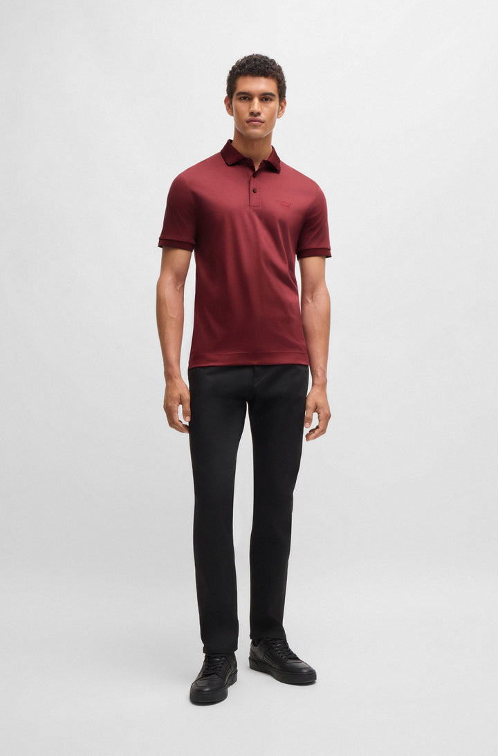 BOSS Polos Regular Fit in Cotton - H-PROUT 400_PS 10262914 01-50519931- Concorde Fashion#color_red-605