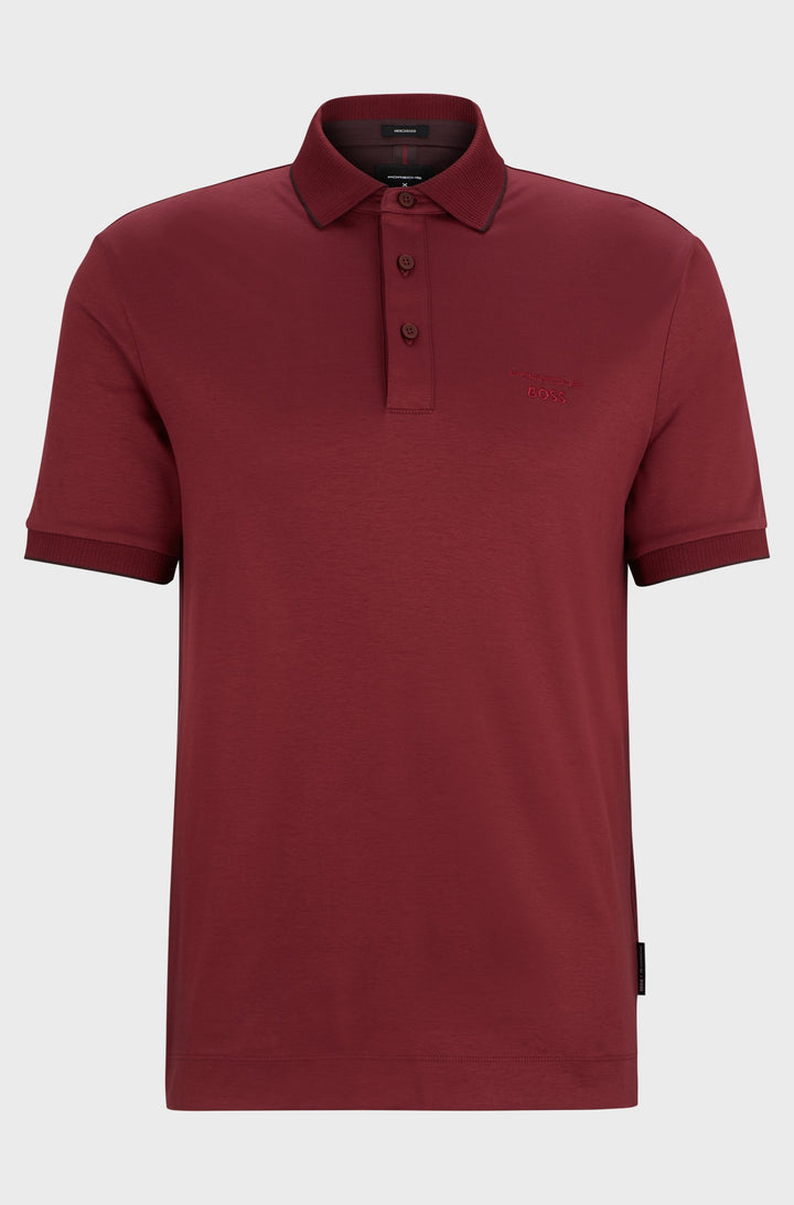 BOSS Polos Regular Fit in Cotton - H-PROUT 400_PS 10262914 01-50519931- Concorde Fashion#color_red-605
