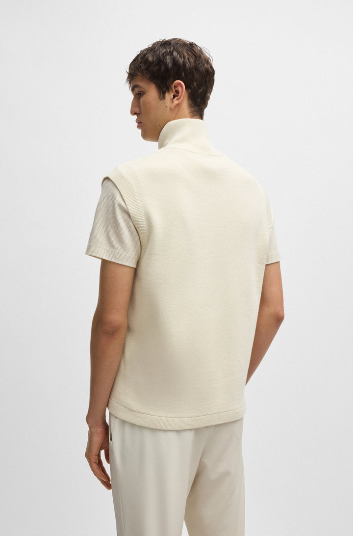 BOSS Vests Regular Fit in Polyester Mix - P-DRAGONE 10262936 01-50522509- Concorde Fashion#color_white-131