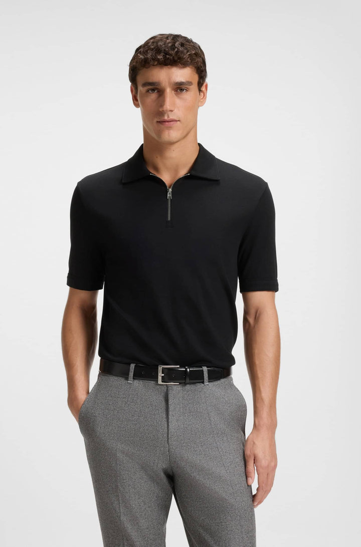 BOSS Polos Regular Fit - H-PARAS 57 50544091- Concorde Fashion#color_black-001