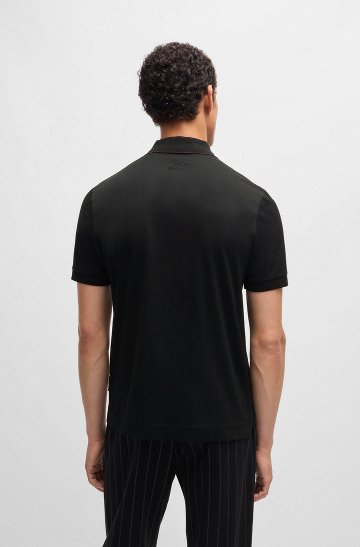 BOSS Polos Regular Fit in Cotton - C-PARLAY 400_PS 10262966 01-50518626- Concorde Fashion#color_black-001