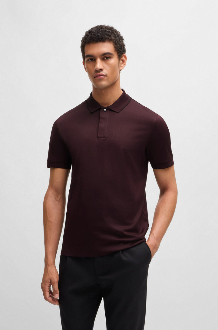 BOSS Polos Regular Fit in Cotton - C-PARLAY 400_PS 10262966 01-50518626- Concorde Fashion#color_red-642