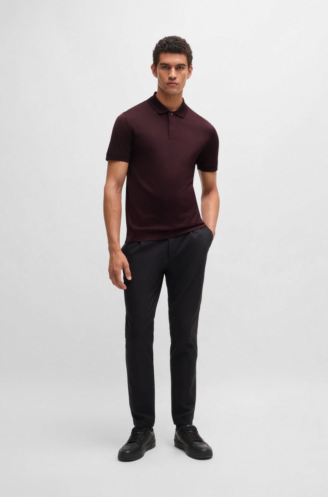 BOSS Polos Regular Fit in Cotton - C-PARLAY 400_PS 10262966 01-50518626- Concorde Fashion#color_red-642