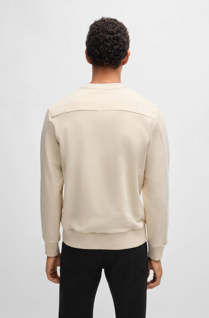 BOSS Sweatshirts Relaxed Fit in Cotton Mix - C-SOLERI 40_PS 10262967 01-50518625- Concorde Fashion#color_white-131