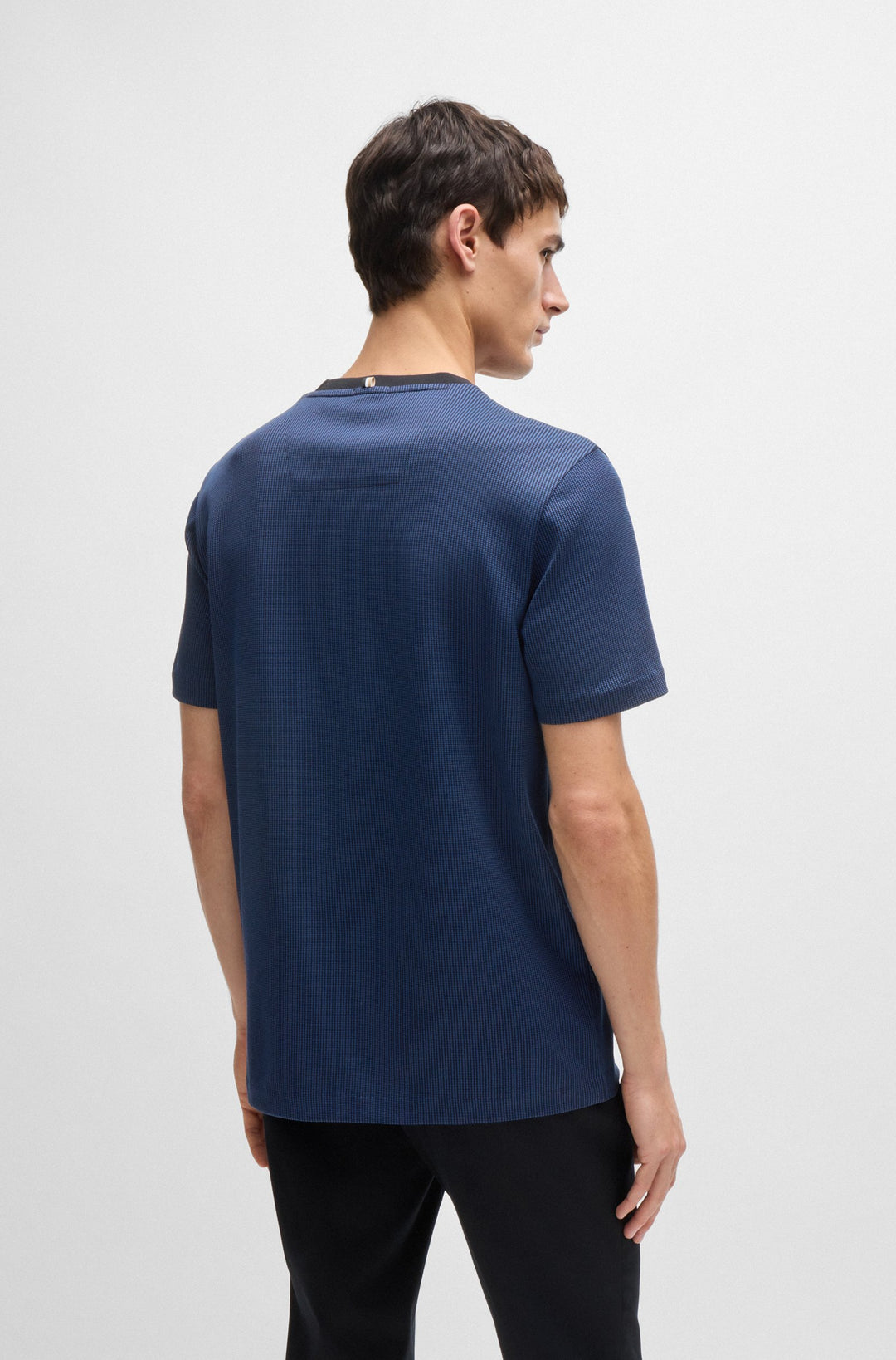 BOSS T-Shirts Regular Fit in Cotton - H-TIBURT 431 10262969 01-50518539- Concorde Fashion#color_navy-404