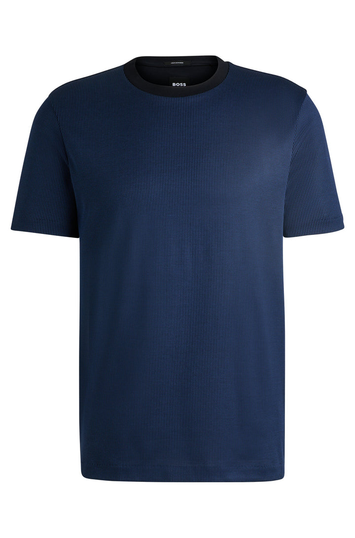 BOSS T-Shirts Regular Fit in Cotton - H-TIBURT 431 10262969 01-50518539- Concorde Fashion#color_navy-404