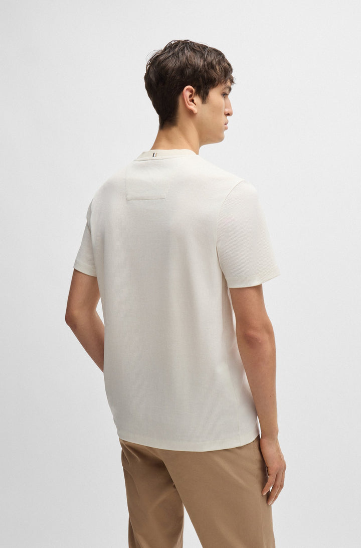 BOSS T-Shirts Regular Fit in Cotton - H-TIBURT 431 10262969 01-50518539- Concorde Fashion#color_white-131