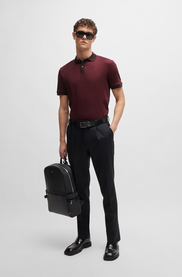 BOSS Polos Regular Fit in Cotton - H-PARLAY 431 10262969 01-50518563- Concorde Fashion#color_red-642