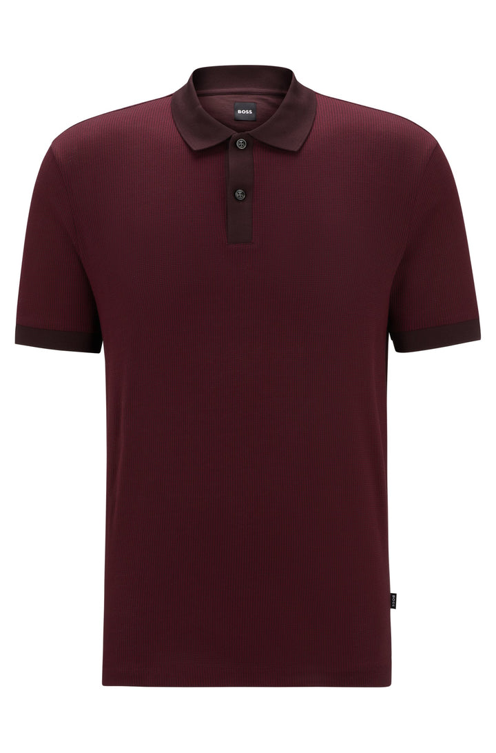 BOSS Polos Regular Fit in Cotton - H-PARLAY 431 10262969 01-50518563- Concorde Fashion#color_red-642