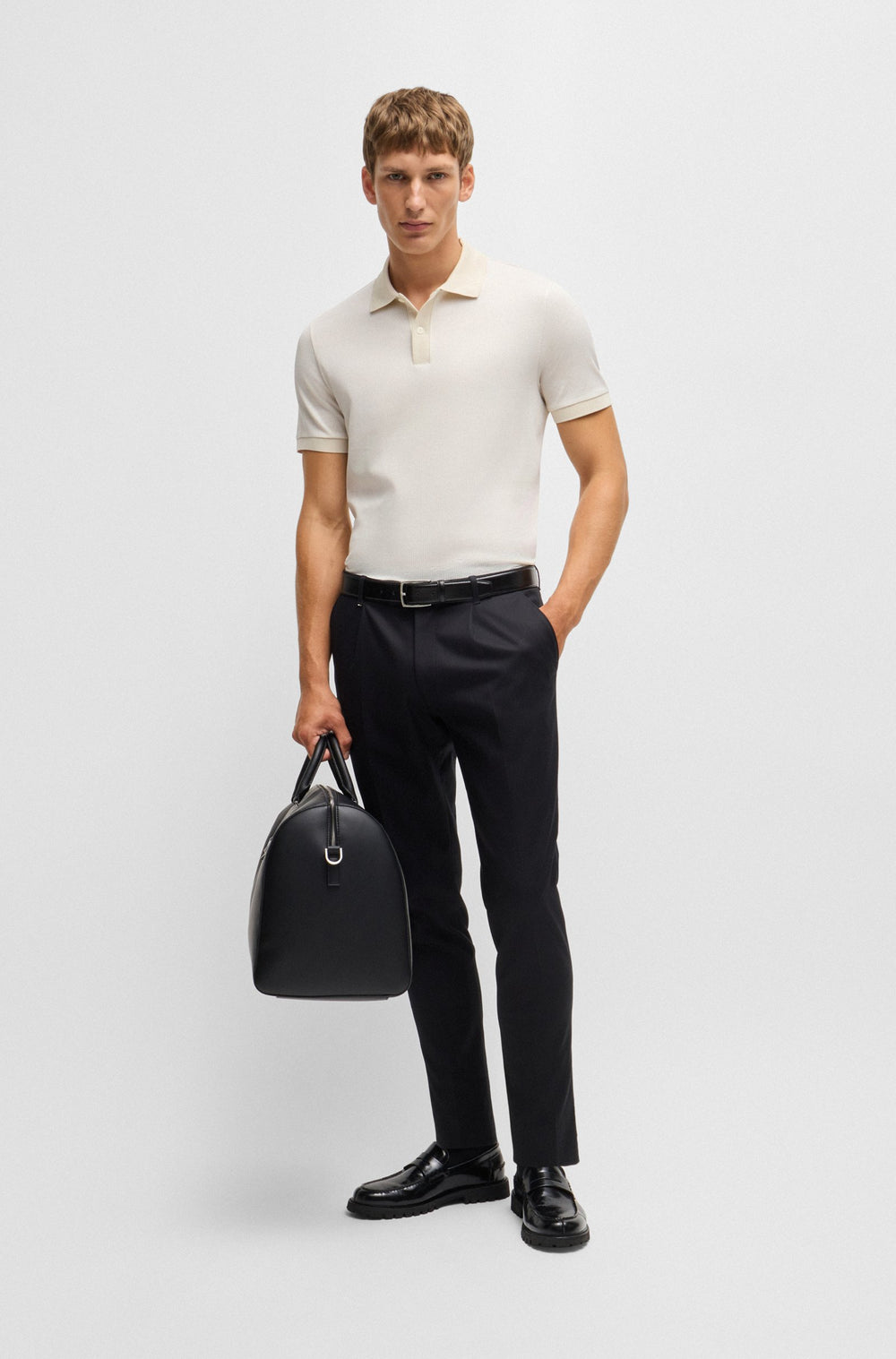 BOSS Polos Regular Fit in Cotton - H-PARLAY 431 10262969 01-50518563- Concorde Fashion#color_white-131