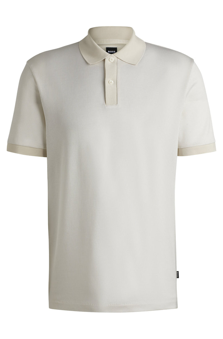 BOSS Polos Regular Fit in Cotton - H-PARLAY 431 10262969 01-50518563- Concorde Fashion#color_white-131