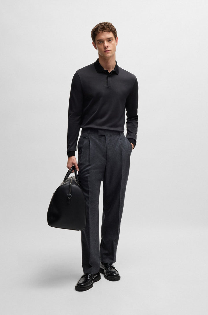 BOSS Polos Regular Fit in Cotton - H-PADO 431 10262969 01-50525033- Concorde Fashion#color_black-001