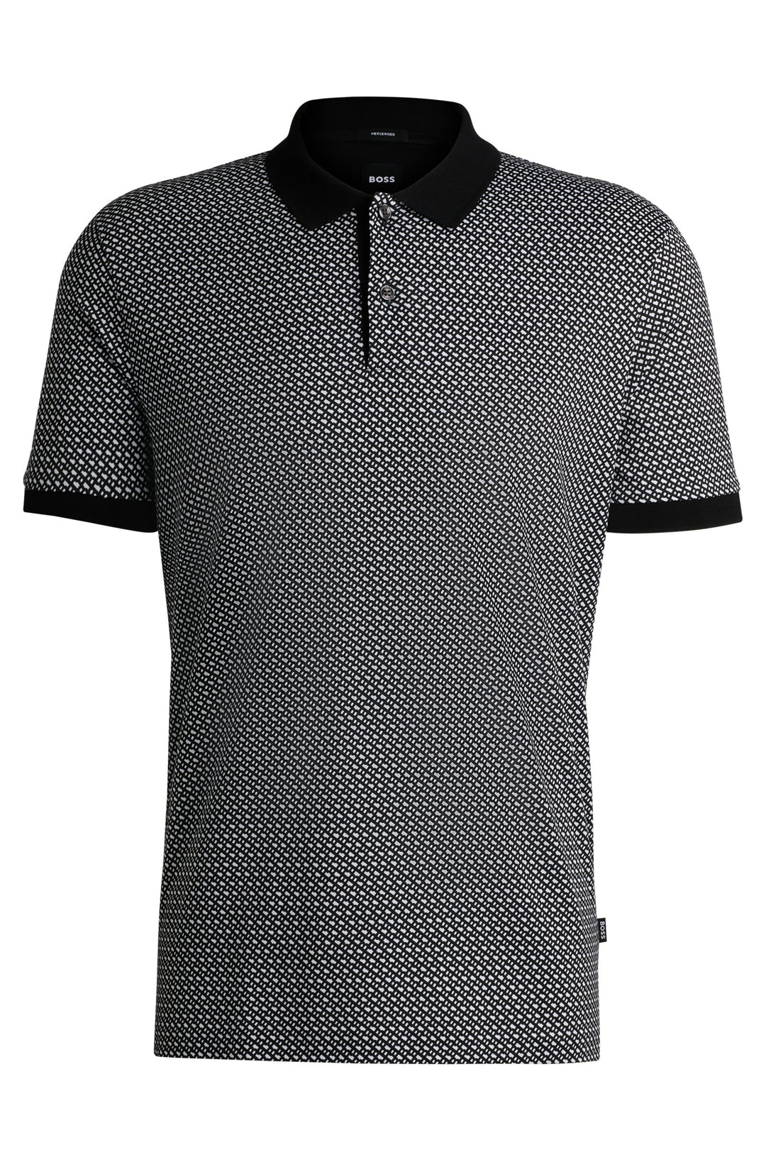 BOSS Polos Regular Fit in Cotton - H-PARLAY 204 10262982 01-50518877- Concorde Fashion#color_black-001