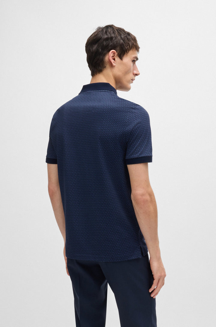 BOSS Polos Regular Fit in Cotton - H-PARLAY 204 10262982 01-50518877- Concorde Fashion#color_navy-404