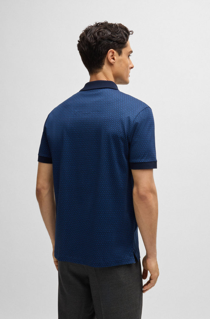 BOSS Polos Regular Fit in Cotton - H-PARLAY 204 10262982 01-50518877- Concorde Fashion#color_navy-405