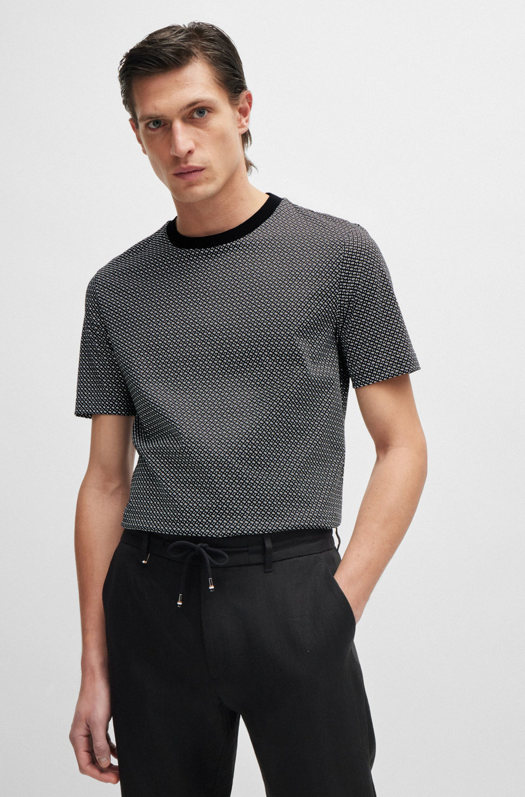 BOSS ボス★Thompson リヨセル＆コットンTシャツ BOSS T-Shirt - H-Thompson 40_PS – Men Wardrobe