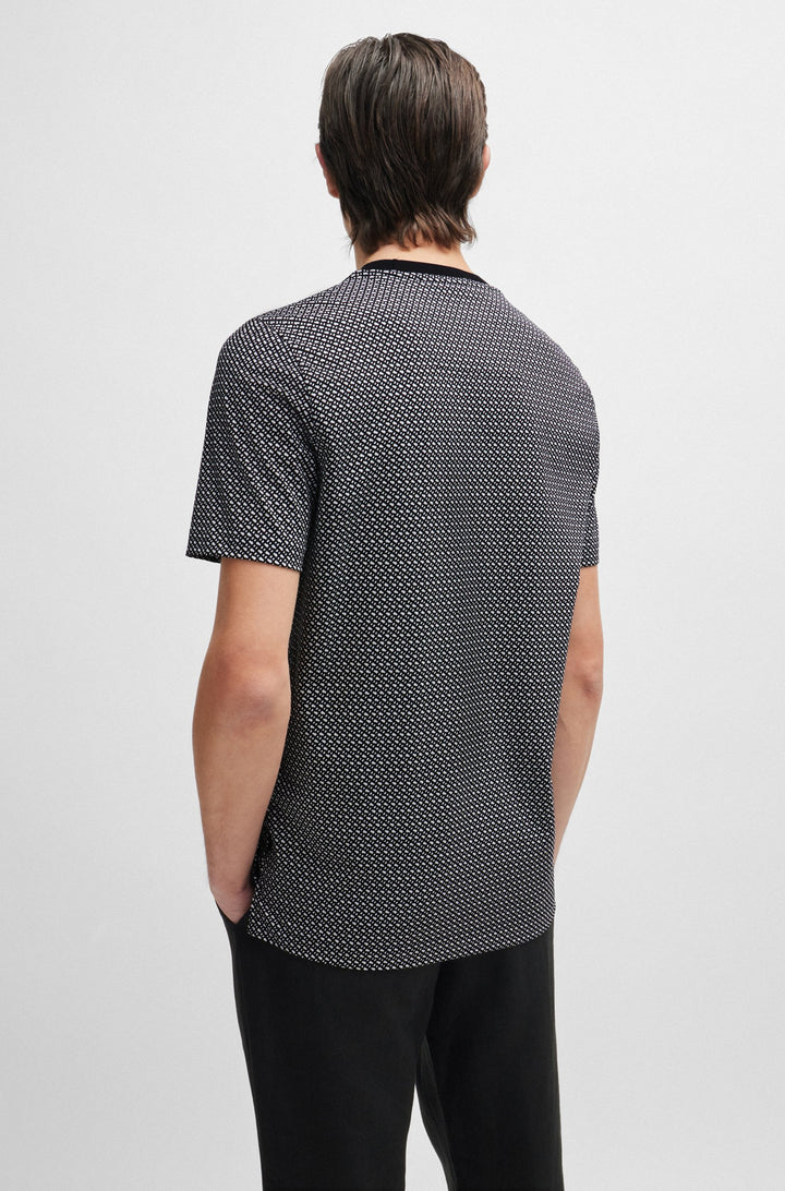 BOSS T-Shirts Regular Fit in Cotton - H-THOMPSON 204 10262982 01-50518883- Concorde Fashion#color_black-001