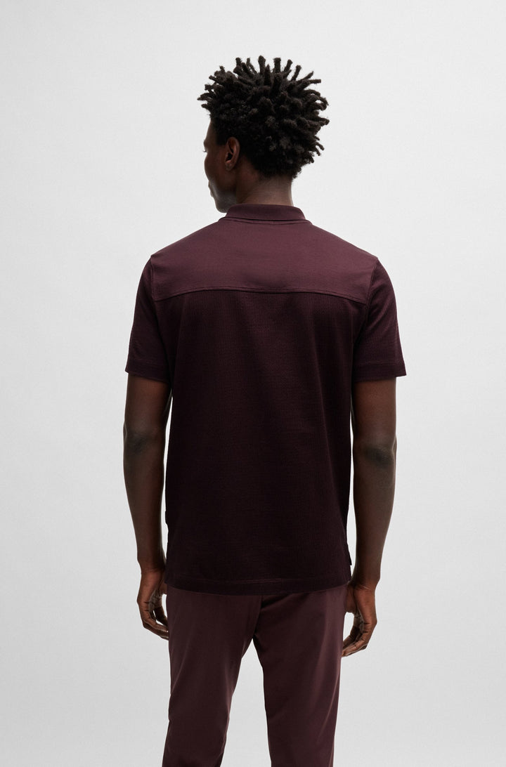 BOSS Polos Regular Fit in Cotton - P-PARLAY 207 10263004 01-50520242- Concorde Fashion#color_red-642