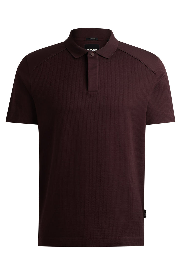 BOSS Polos Regular Fit in Cotton - P-PARLAY 207 10263004 01-50520242- Concorde Fashion#color_red-642