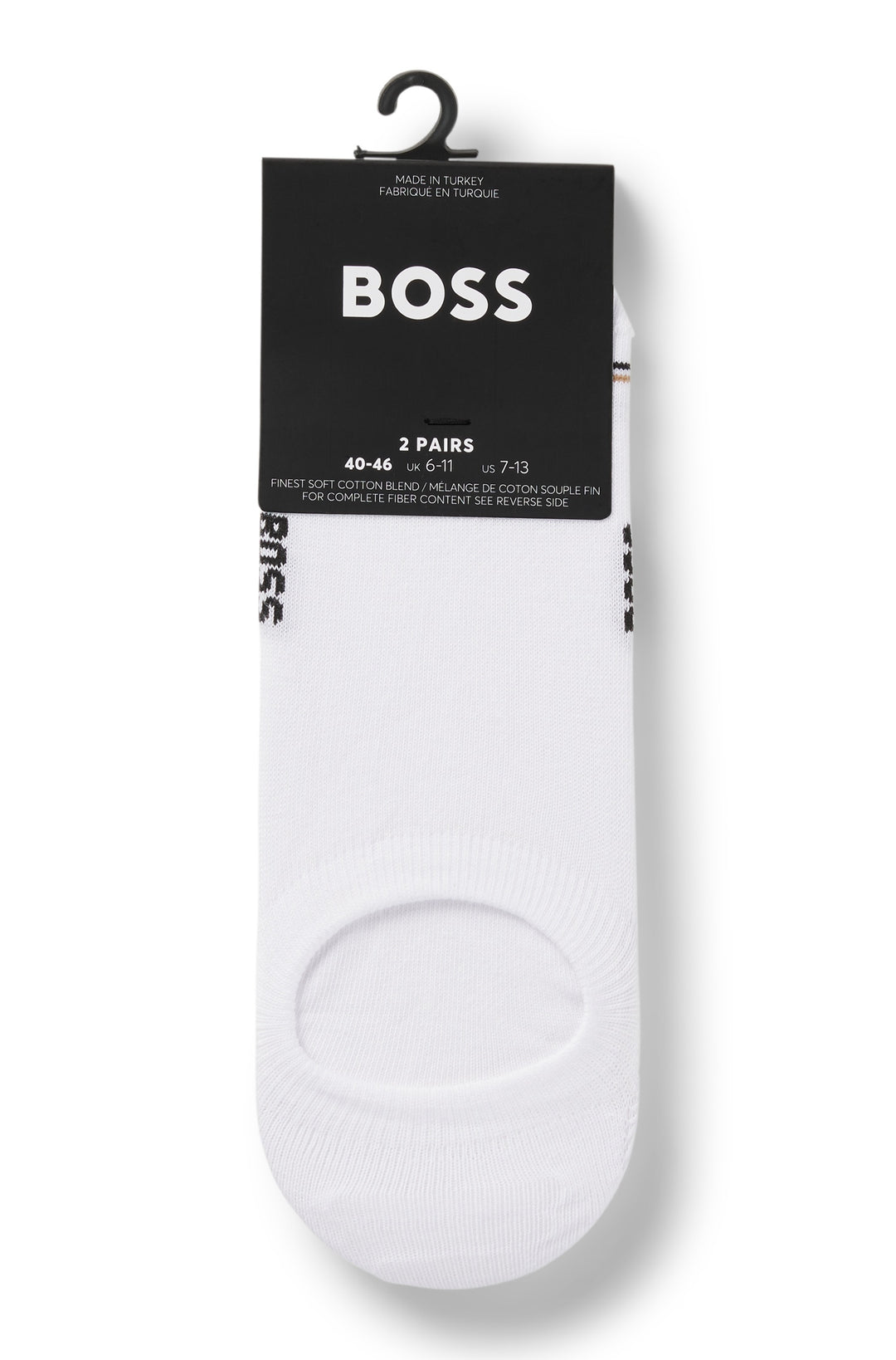 BOSS Socks  in Cotton Mix - 2P LC ICONIC CC 10263012 01-50522704- Concorde Fashion#color_white-100