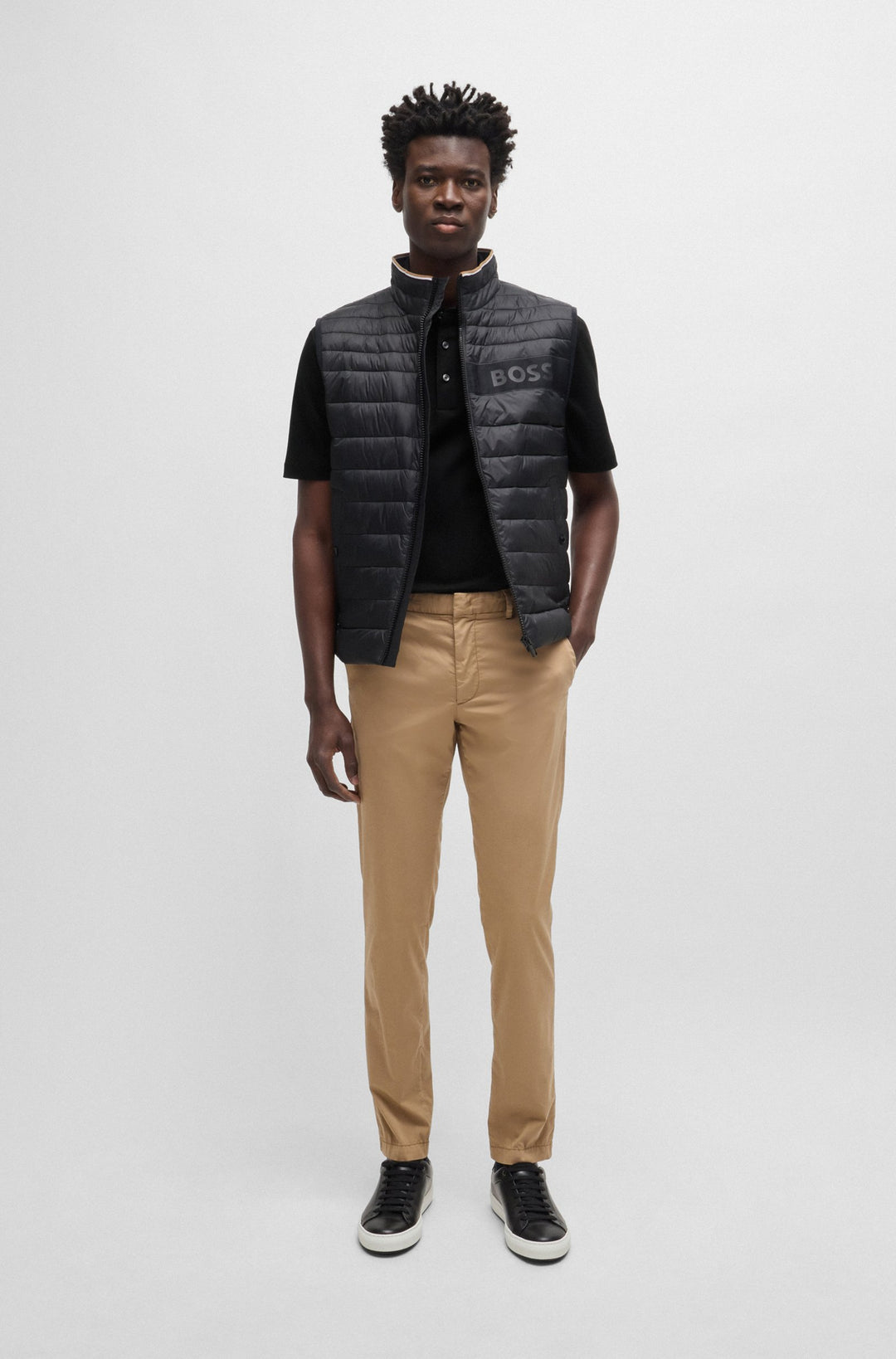 BOSS Polos Regular Fit in Cotton - C-PARRIS 01 10263030 01-50520297- Concorde Fashion#color_black-001