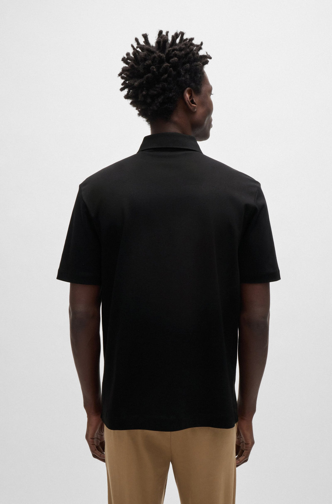 BOSS Polos Regular Fit in Cotton - C-PARRIS 01 10263030 01-50520297- Concorde Fashion#color_black-001