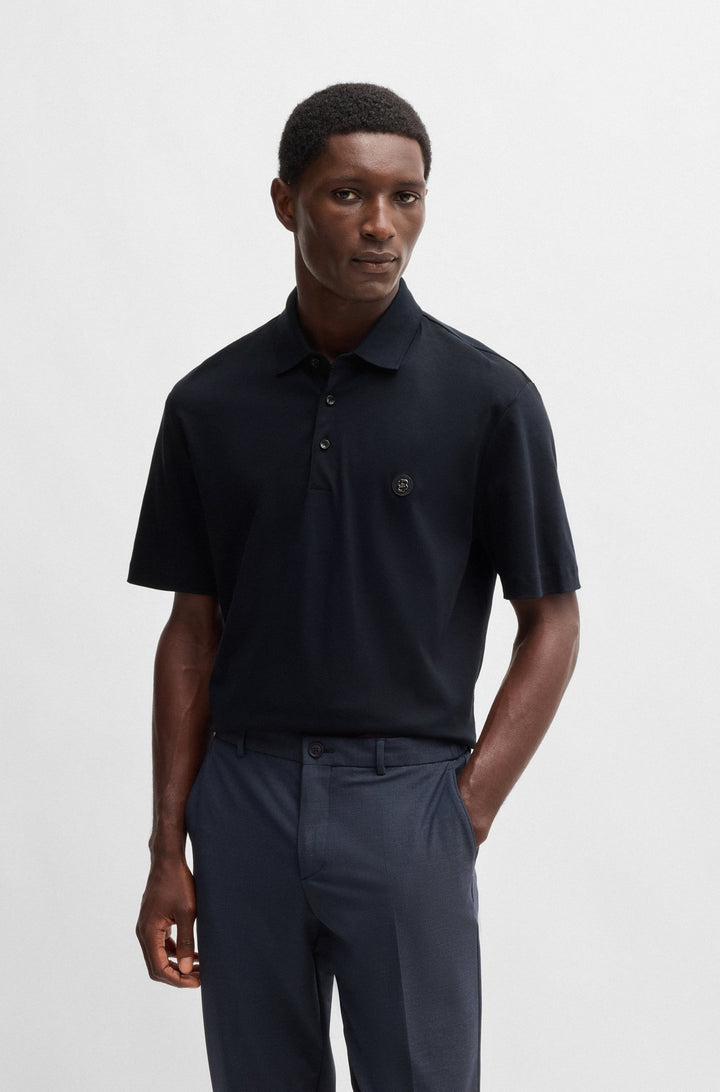 BOSS Polos Regular Fit in Cotton - C-PARRIS 01 10263030 01-50520297- Concorde Fashion#color_navy-404