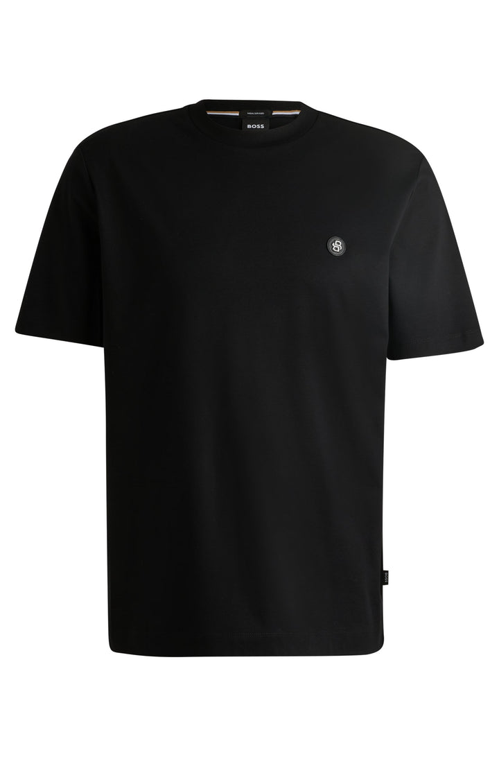 BOSS T-Shirts Regular Fit in Cotton - C-TAUT 01 10263030 01-50520298- Concorde Fashion#color_black-001