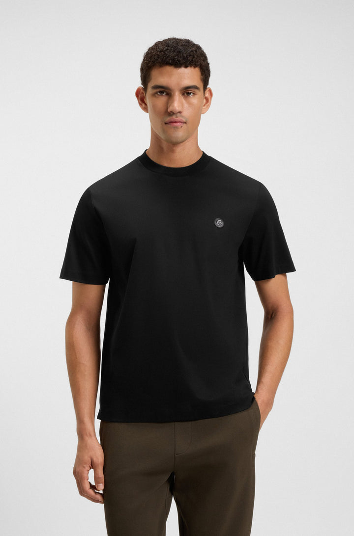 BOSS T-Shirts Regular Fit in Cotton - C-TAUT 01 10263030 01-50520298- Concorde Fashion#color_black-002