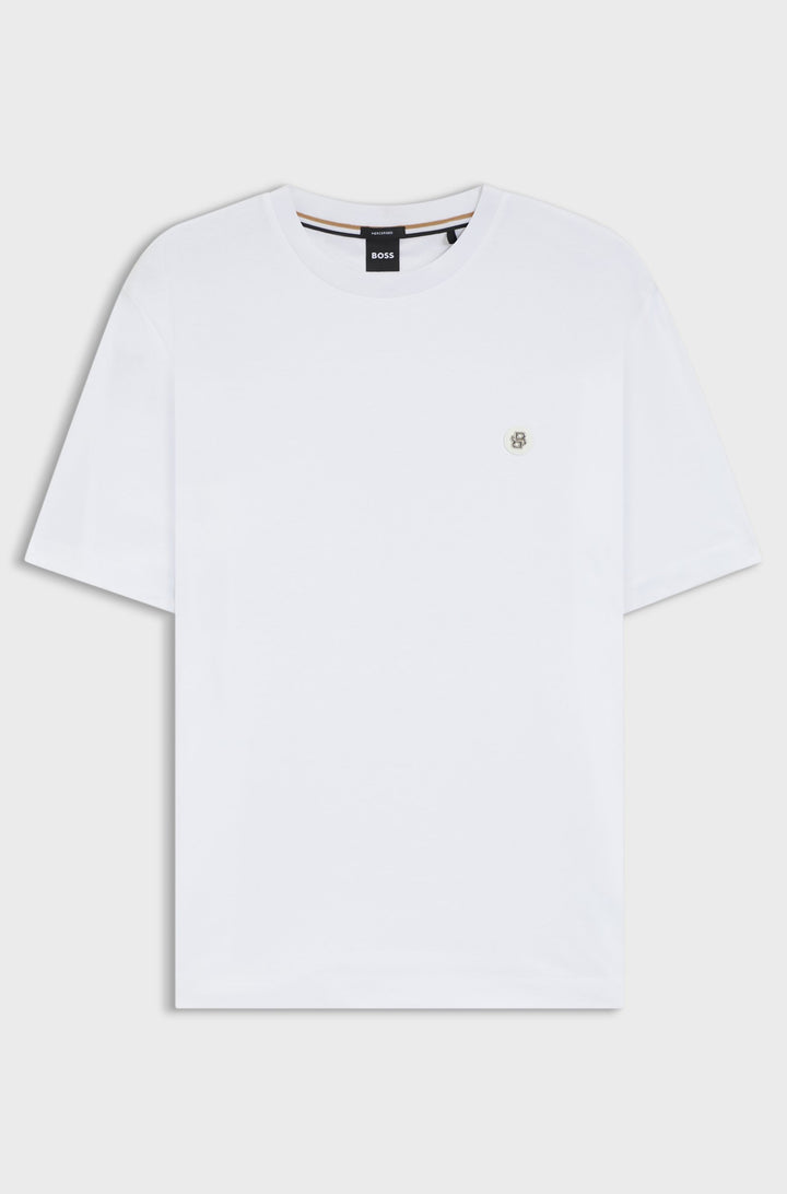 BOSS T-Shirts Regular Fit in Cotton - C-TAUT 01 10263030 01-50520298- Concorde Fashion#color_white-103