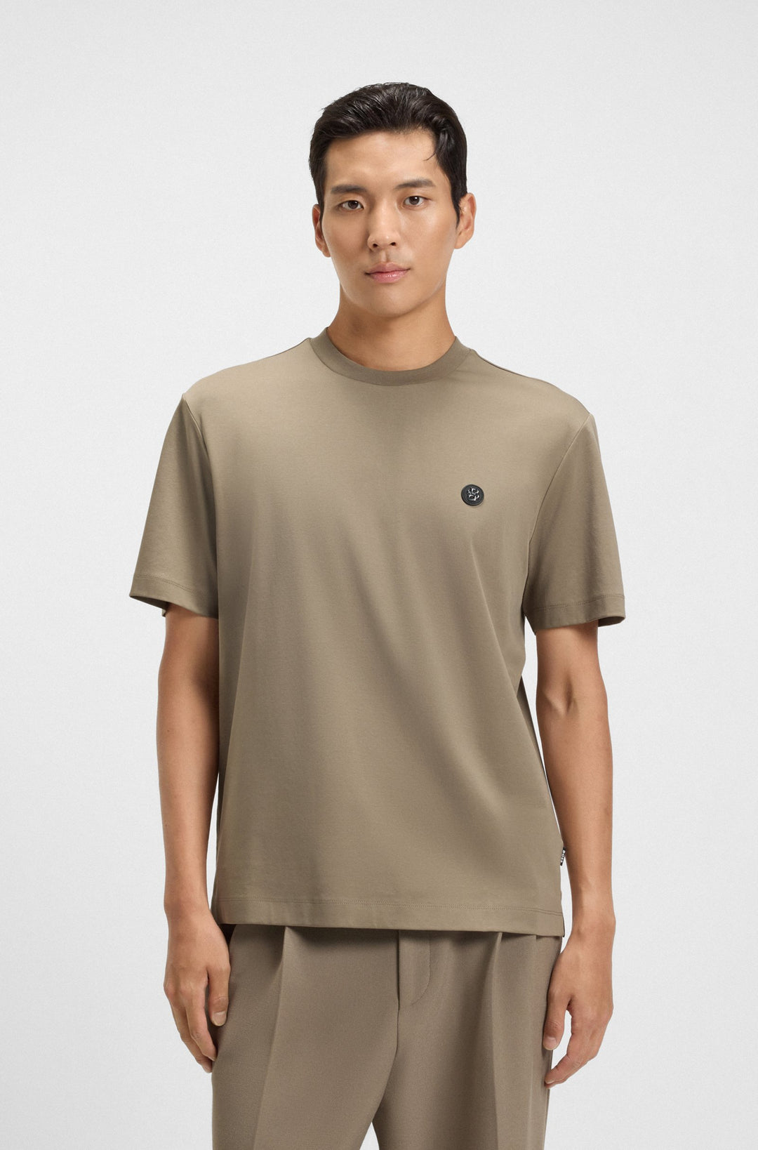 BOSS T-Shirts Regular Fit in Cotton - C-TAUT 01 10263030 01-50520298- Concorde Fashion#color_brown-245