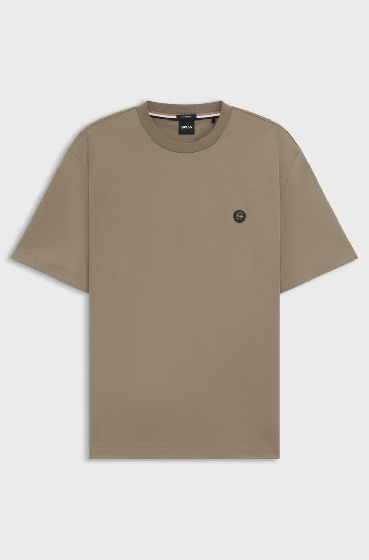 BOSS T-Shirts Regular Fit in Cotton - C-TAUT 01 10263030 01-50520298- Concorde Fashion#color_brown-245