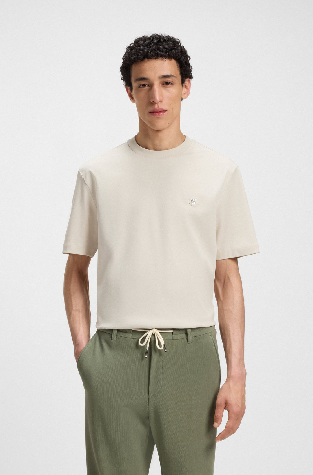 BOSS T-Shirts Regular Fit in Cotton - C-TAUT 01 10263030 01-50520298- Concorde Fashion#color_white-131