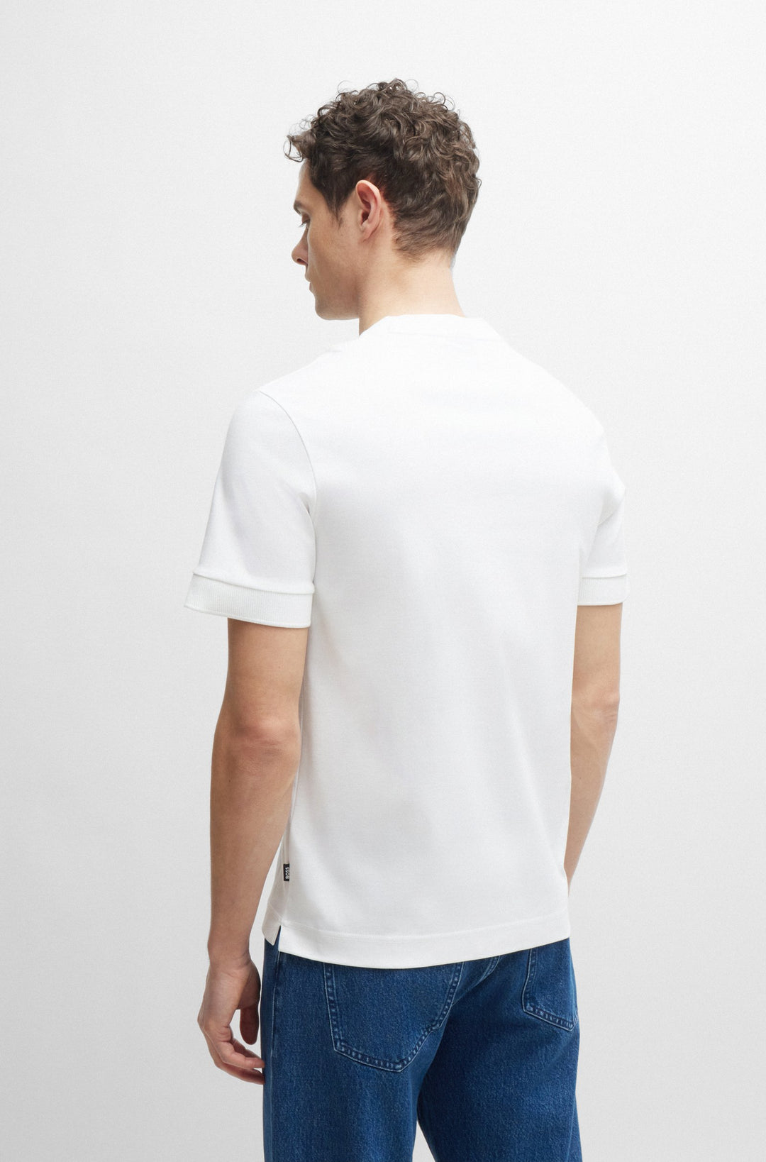 BOSS T-Shirts Regular Fit in Cotton - C-TAUT 01 10263030 01-50520298- Concorde Fashion#color_white-100