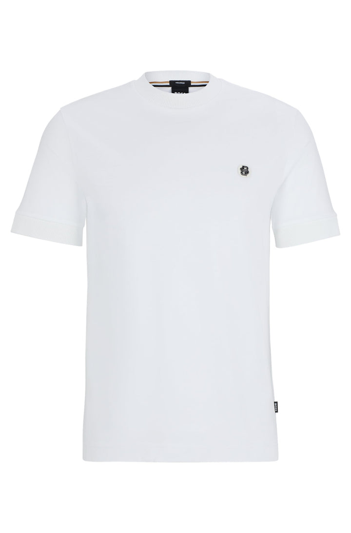 BOSS T-Shirts Regular Fit in Cotton - C-TAUT 01 10263030 01-50520298- Concorde Fashion#color_white-100