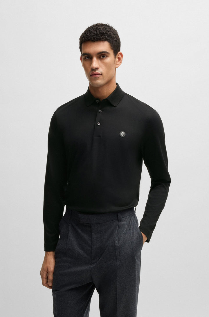 BOSS Polos Regular Fit in Cotton - C-PALEY 01 10263030 01-50523917- Concorde Fashion#color_black-001